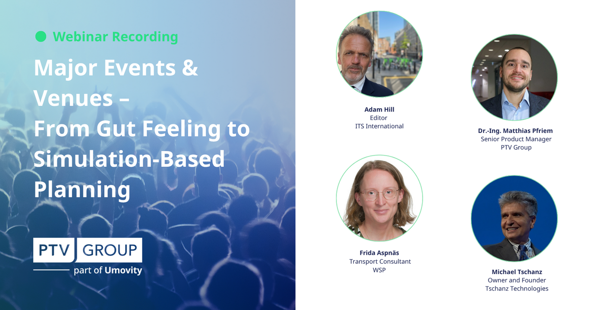 PTV Vissim Webinar Major Events & Venues | PTV Group